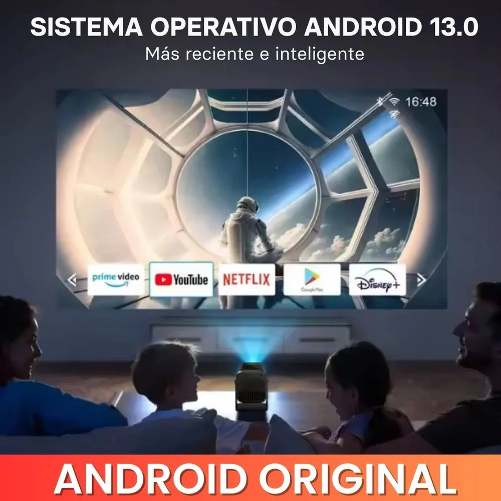 🎬 Proyector CineNova Pro Max 4K | Android 13 + WiFi 6 + Trípode — foto 6