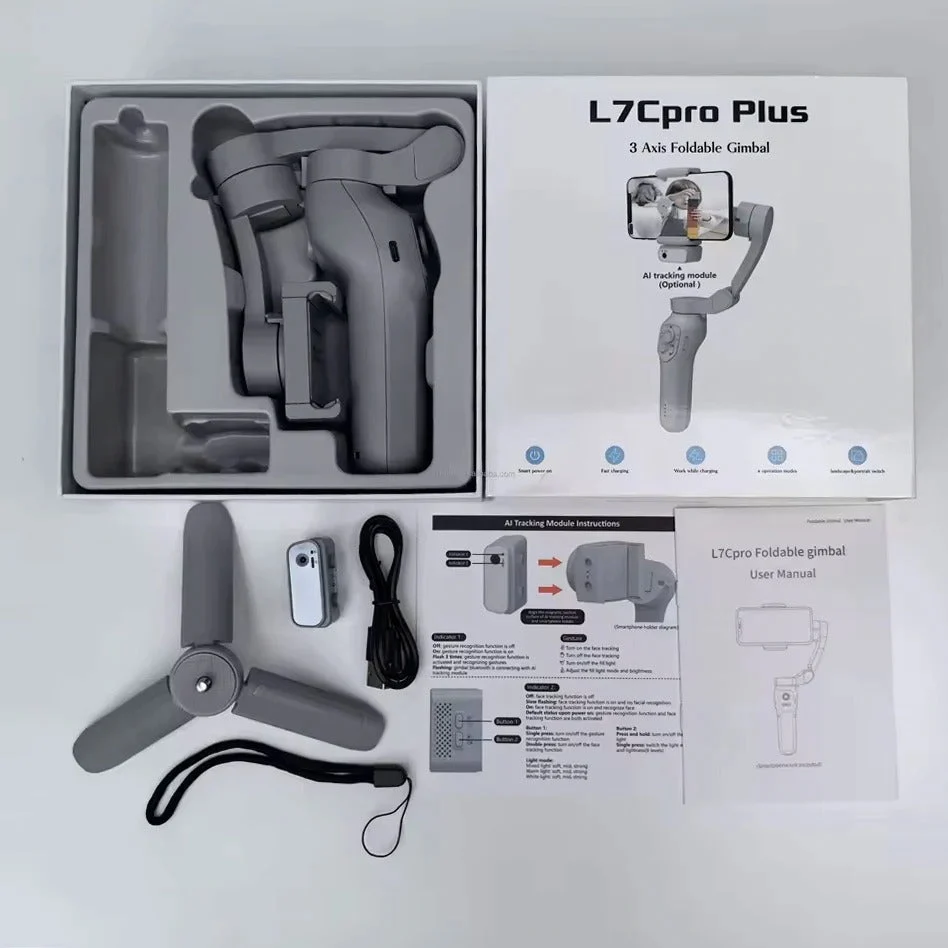 Gimbal L7 B PRO - ESTABILIZADOR PARA CELULAR CON IA — foto 5