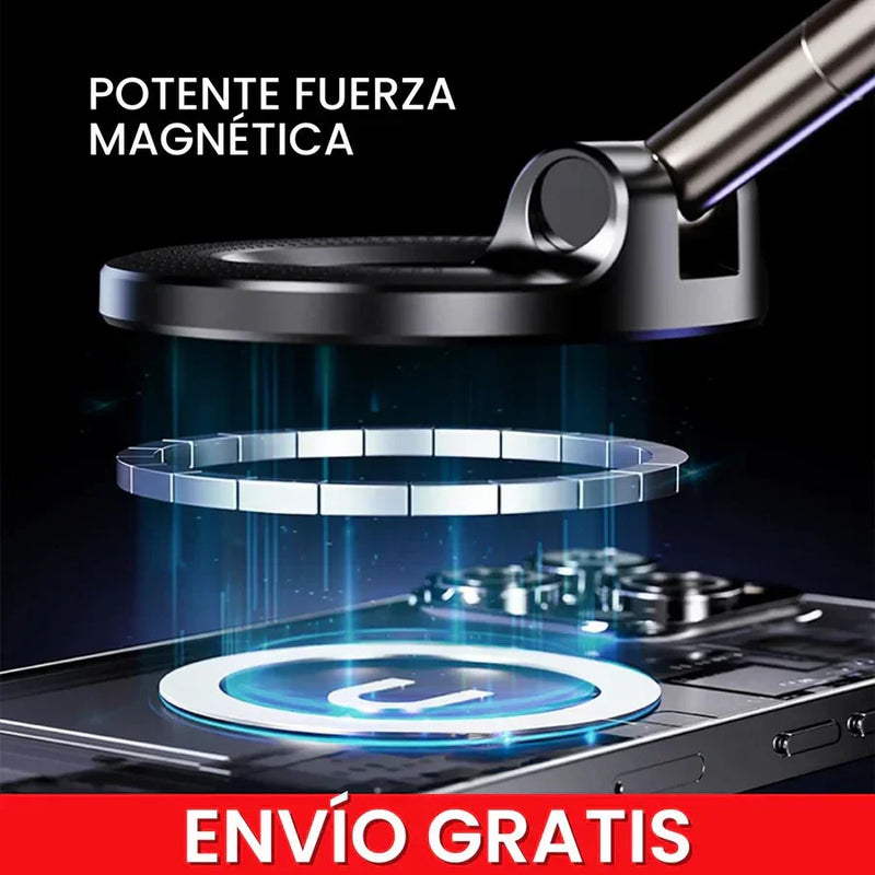 Holder Pro 360° / Soporte Completo Magnético giratorio de 360° para teléfono móvil con succión al vacío, manos libres y extensible para auto, gimnasio, espejo y ducha. — foto 3