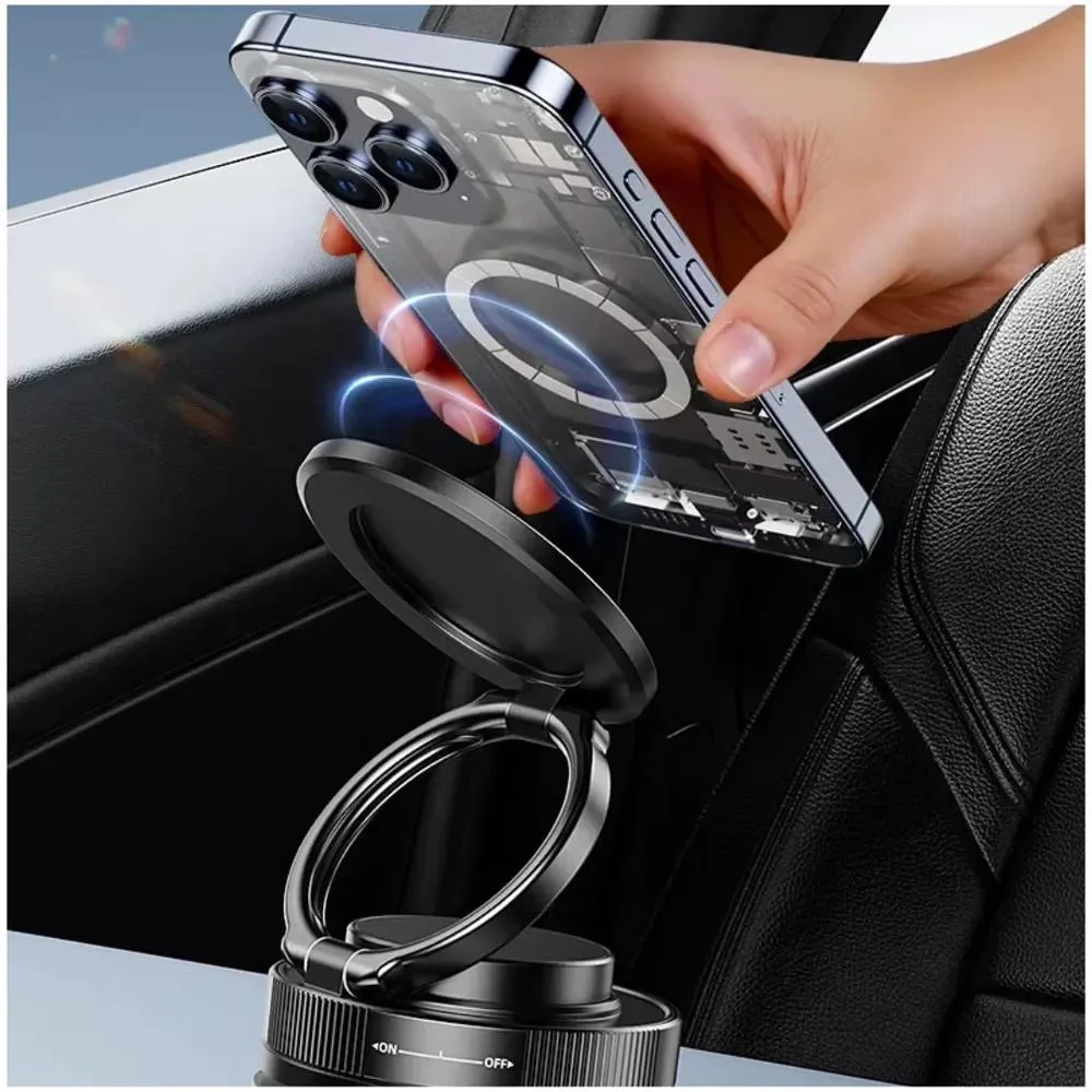Holder Pro 360° / Soporte Completo Magnético giratorio de 360° para teléfono móvil con succión al vacío, manos libres y extensible para auto, gimnasio, espejo y ducha. — foto 4