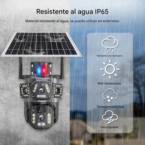 NUEVA CÁMARA TRIPLE LENTE DELUXE-Con panel solar e IA — foto 2