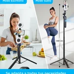 Trípode con seguimiento facial automático 🤖 IA + Giro 360° — foto 2